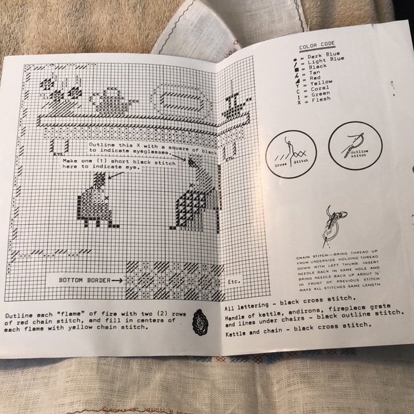 Needles 'N Hoops GRANDMOTHER SAMPLER Stamped Cross Stitch Kit - Picture 2 of 6